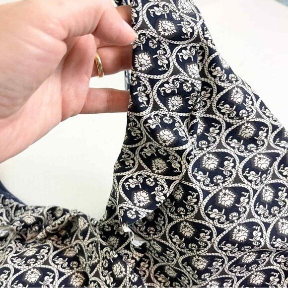 Nip Tuck Size 8 One Piece Swimsuit Blue & White Ruffle - Picture 5 of 16